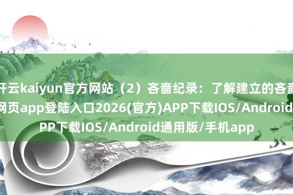 开云kaiyun官方网站（2）吝啬纪录：了解建立的吝啬情况-kai云体育网页app登陆入口2026(官方)APP下载IOS/Android通用版/手机app