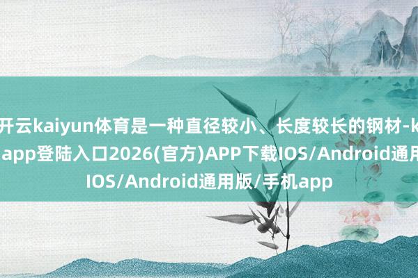 开云kaiyun体育是一种直径较小、长度较长的钢材-kai云体育网页app登陆入口2026(官方)APP下载IOS/Android通用版/手机app
